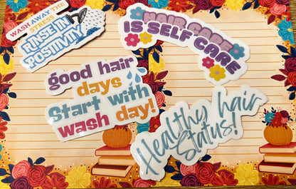 Hair Affirmation Sticker Pack