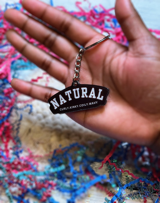 Varsity NATURAL Keychain