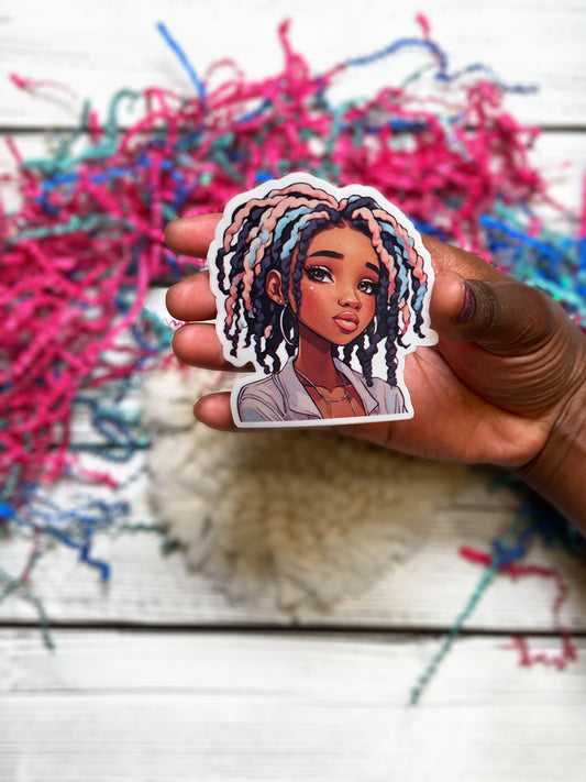 Color Loc Girlie Sticker